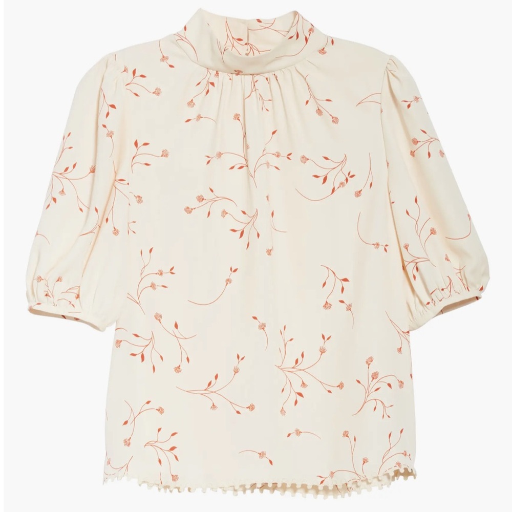 NWT Joie Alfrie Floral Print Blouse, Small - Picture 5 of 14